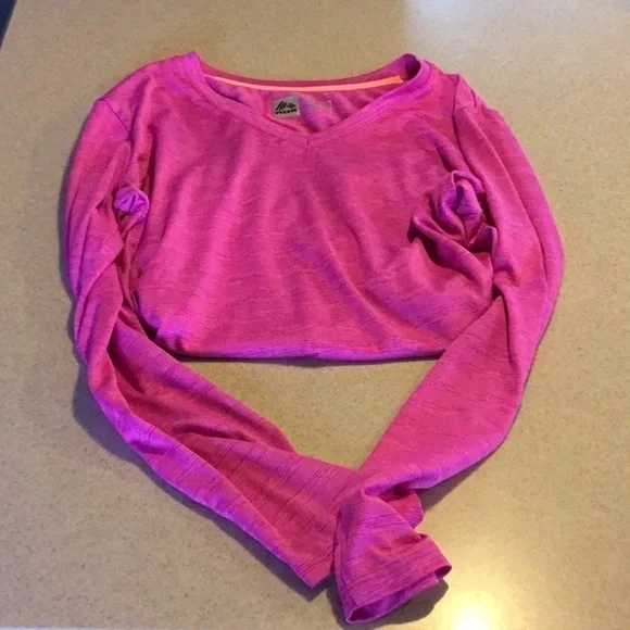 WOMENS’ size large RBX dri-fit long sleeve pink athletic shirt - Picture 10 of 13